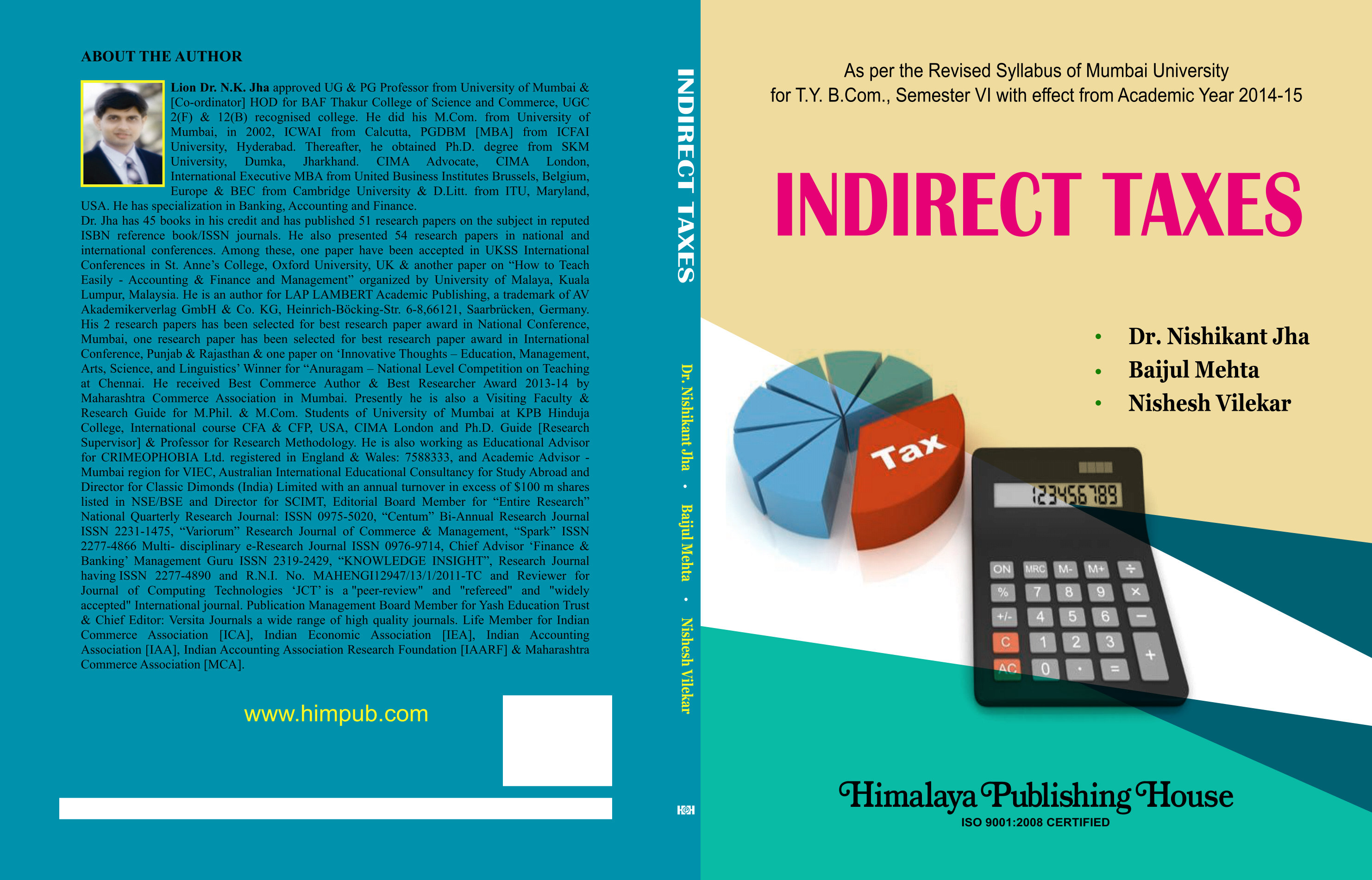 Indirect Taxation [GST] A. Y. 2021-22 for B. Com., M. Com., BAF, BMS, BBI, BFM and other U.G. & P. G. Courses